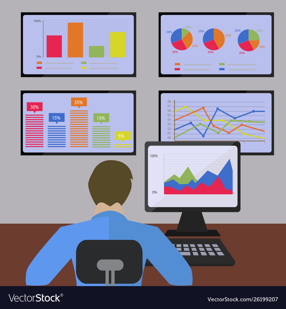 Statistics and information analysis with pie