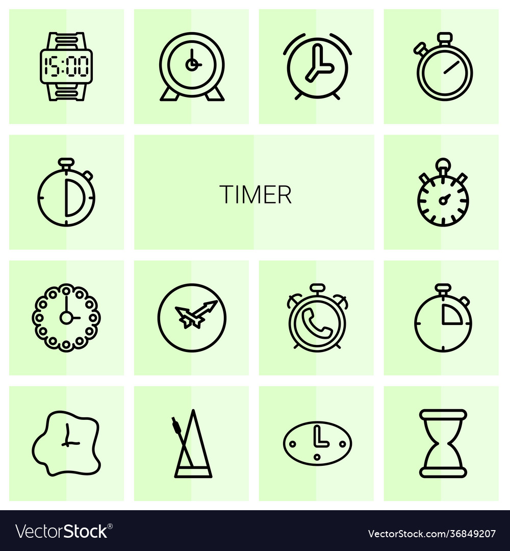 Timer icons