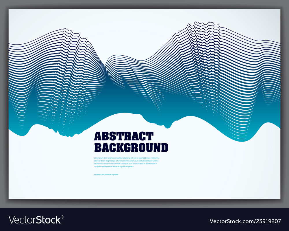 Wave lines fluid abstract background 3d dynamic vector image Wave lines fluid abstract background 3d dynamic