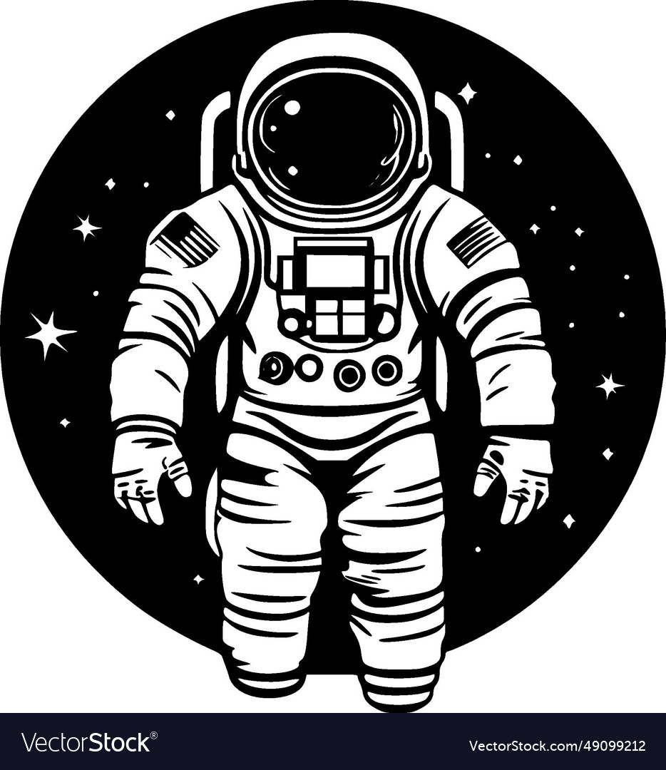 Astronaut - black and white