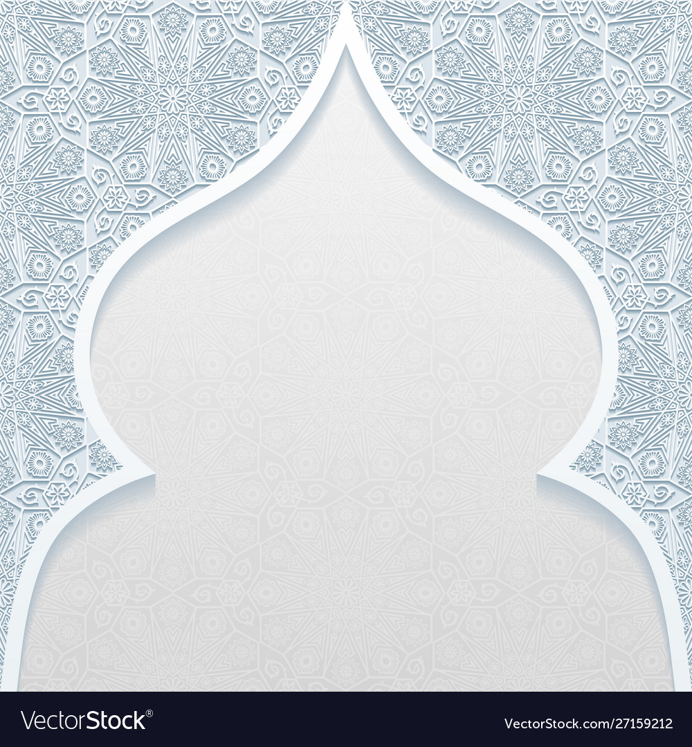 Background with traditional floral ornament Vector Image