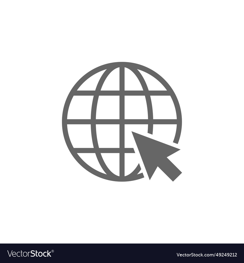 Eps10 of a go to web icon