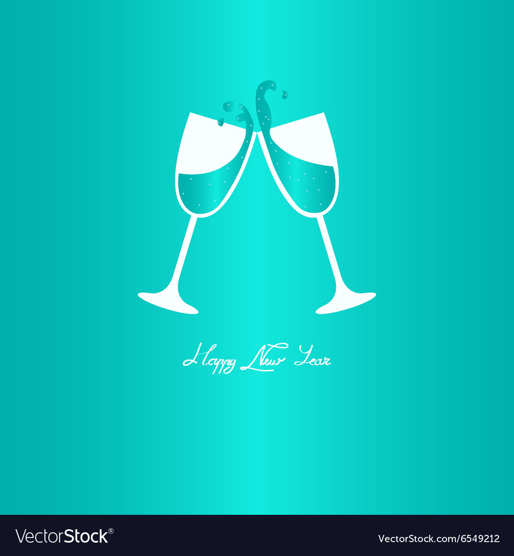 Happy new year greeting card