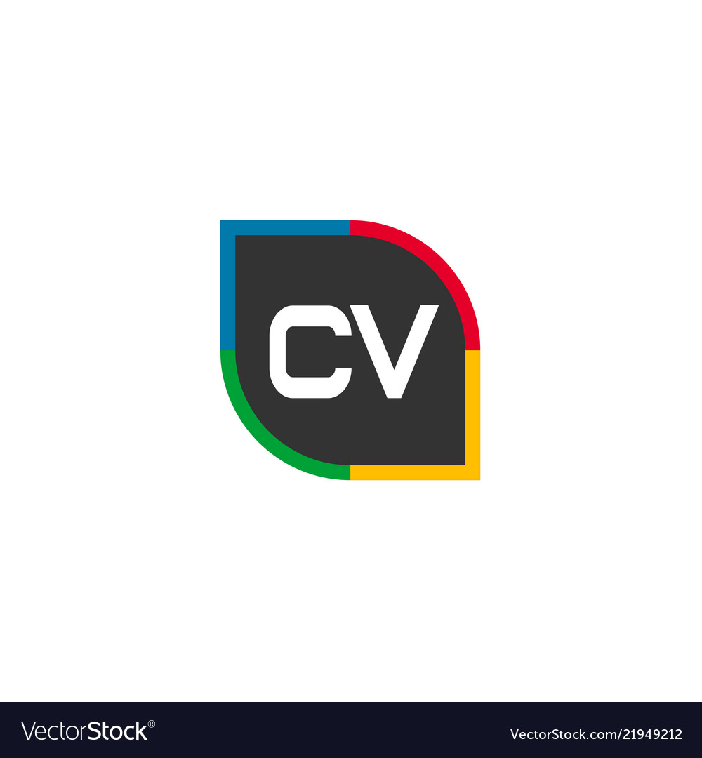 Original Buchstaben cv Logo Vorlage Design