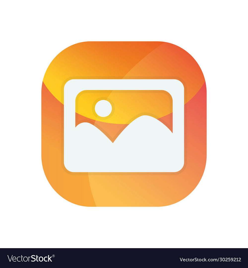 Isolated picture block flat style icon