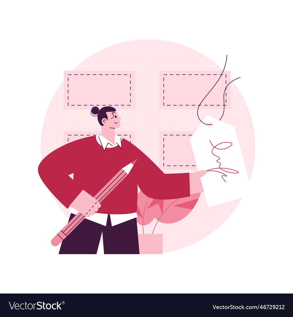 Naming and taglines abstract concept vector image Naming and taglines abstract concept