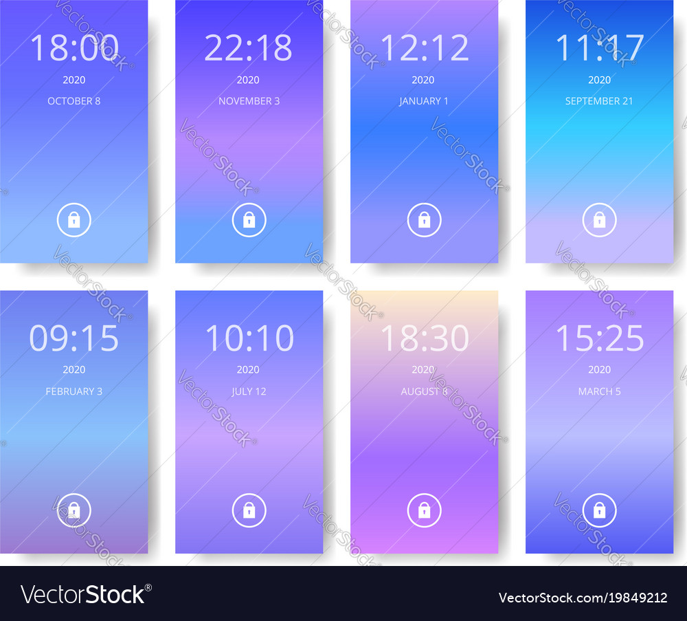 Set of modern user interface ux ui screen Vector Image