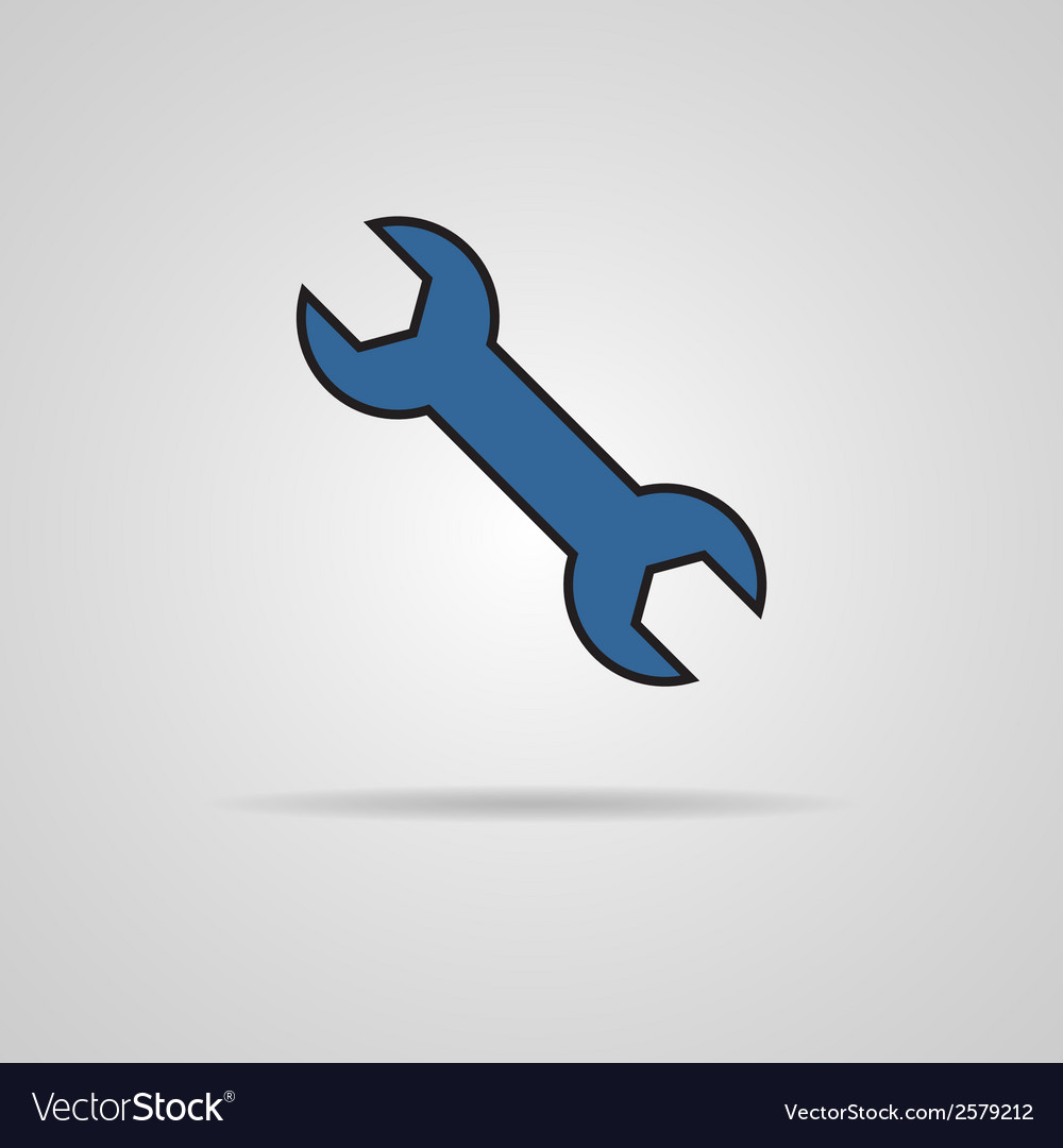 Simple web icon in tool to work - wrench