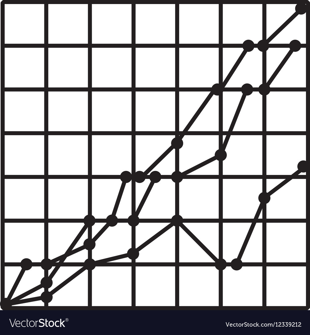 Statistics graph isolated icon