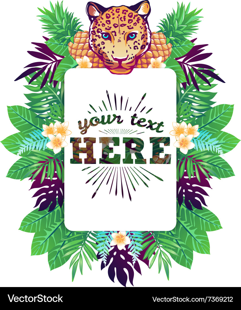 Tropical Royalty Free Vector Image - VectorStock
