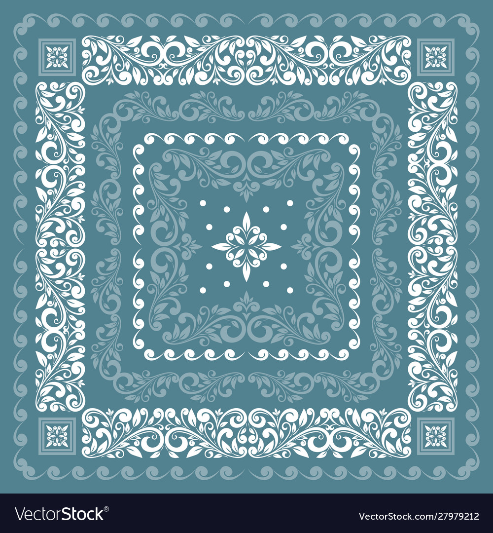 Vintage Bandana Frame Ornament