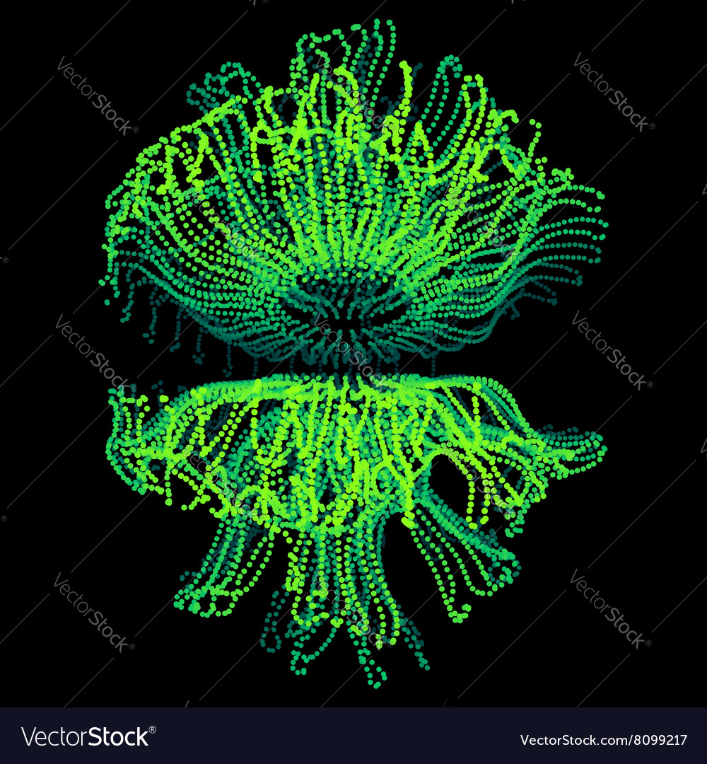 Abstract futuristic design connection structure