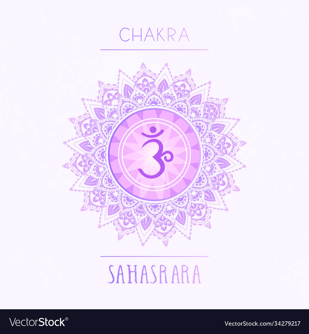 Chakra sahasrara Royalty Free Vector Image - VectorStock