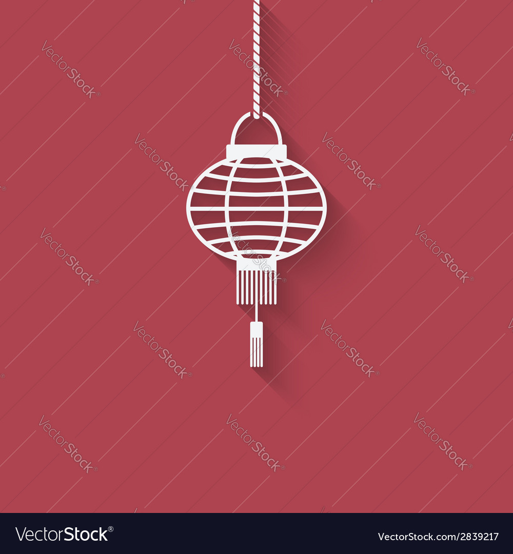 Chinese lantern design element