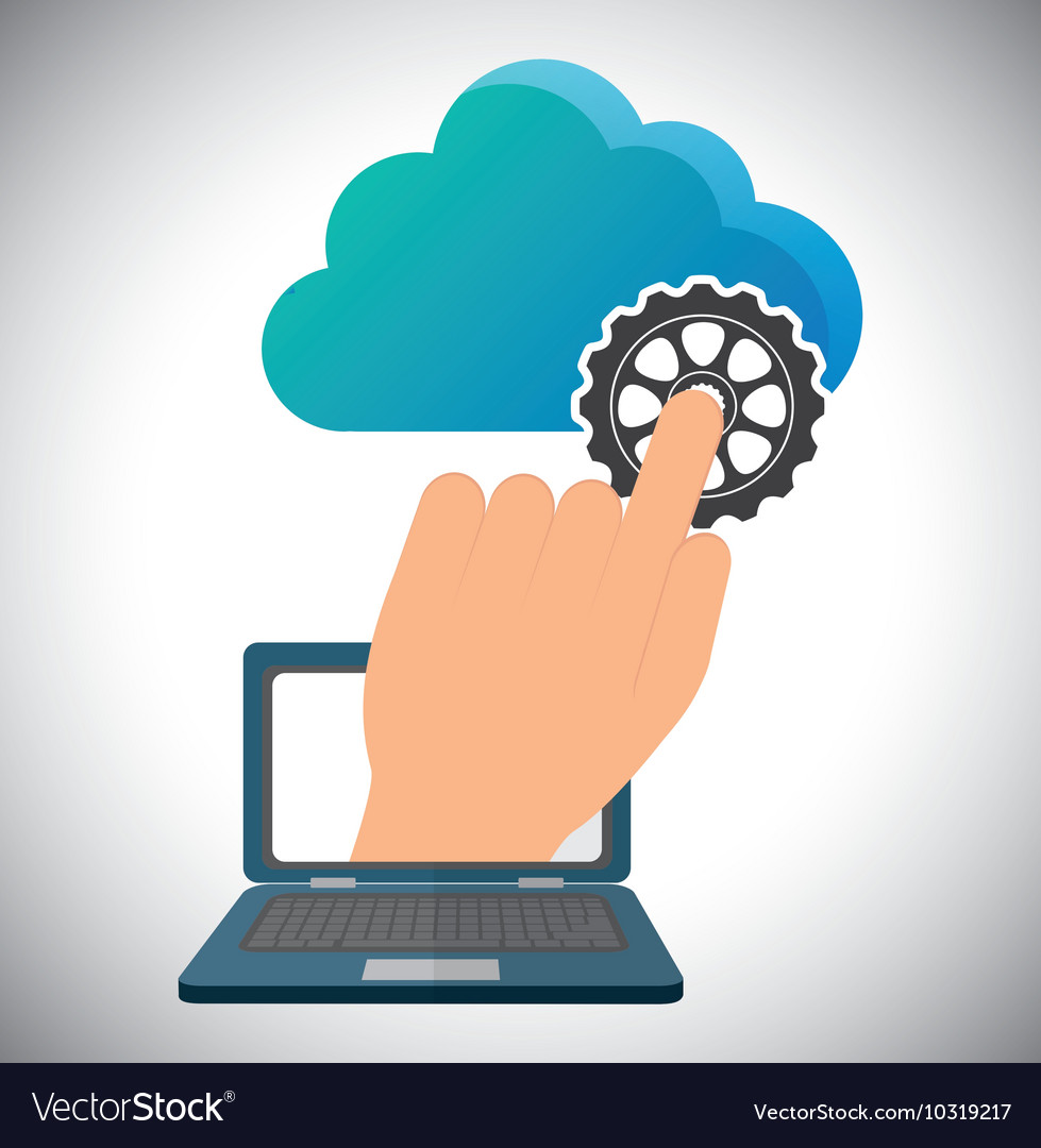 Cloud computing laptop web hosting design