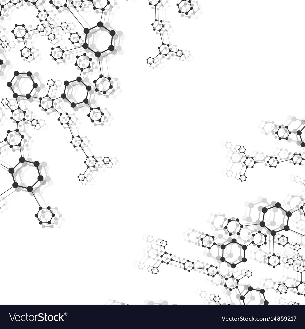 Geometric abstract background with connected line