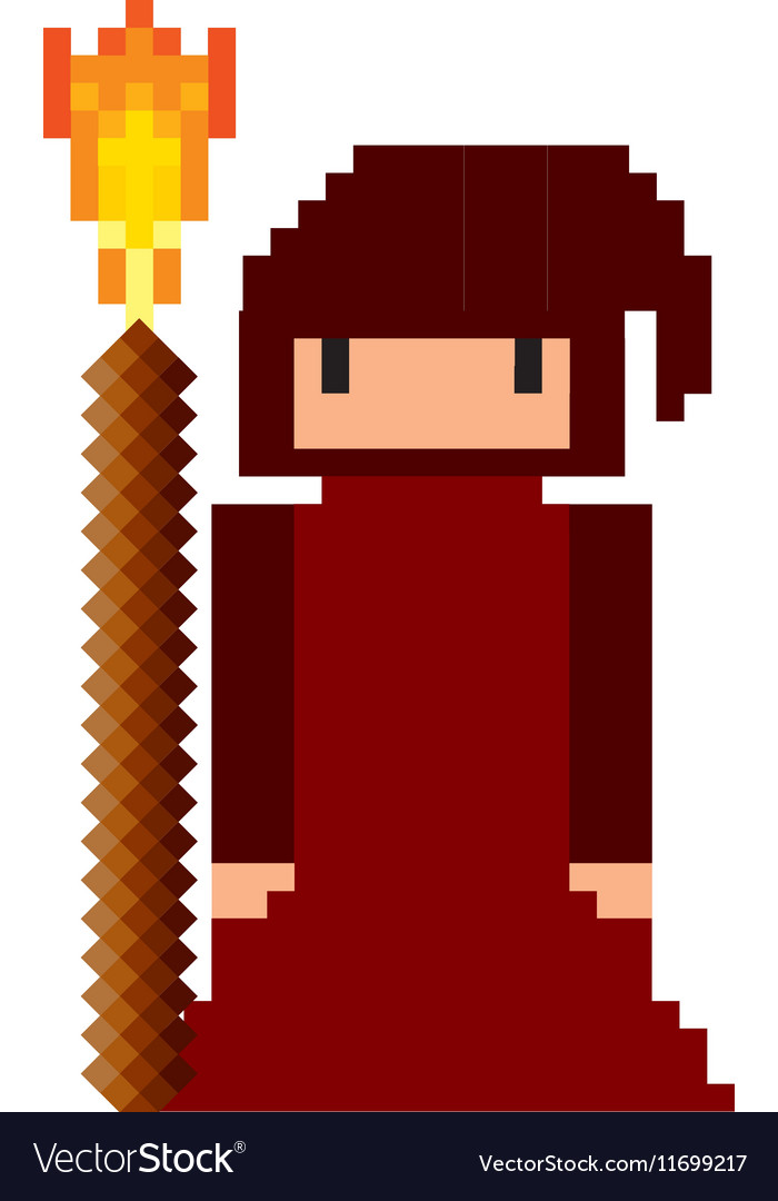Monk game pixelated icon