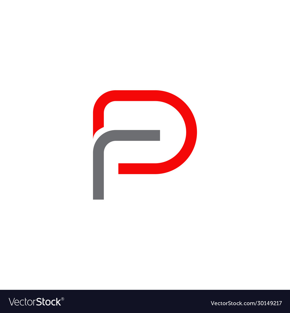 P letter initial logo design