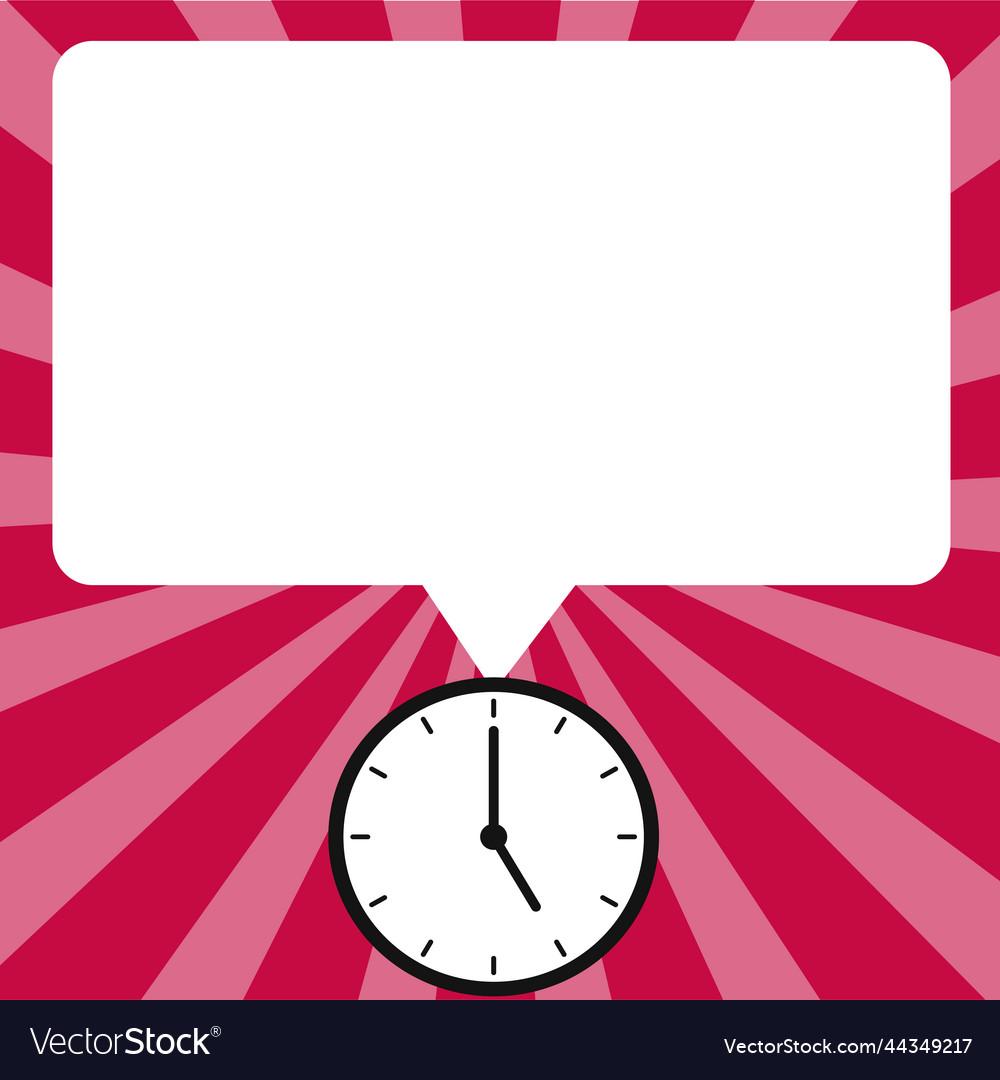 Presenter with conversation bubble showing new vector image Presenter with conversation bubble showing new