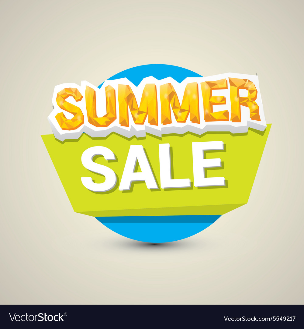 Summer sale label or sticker