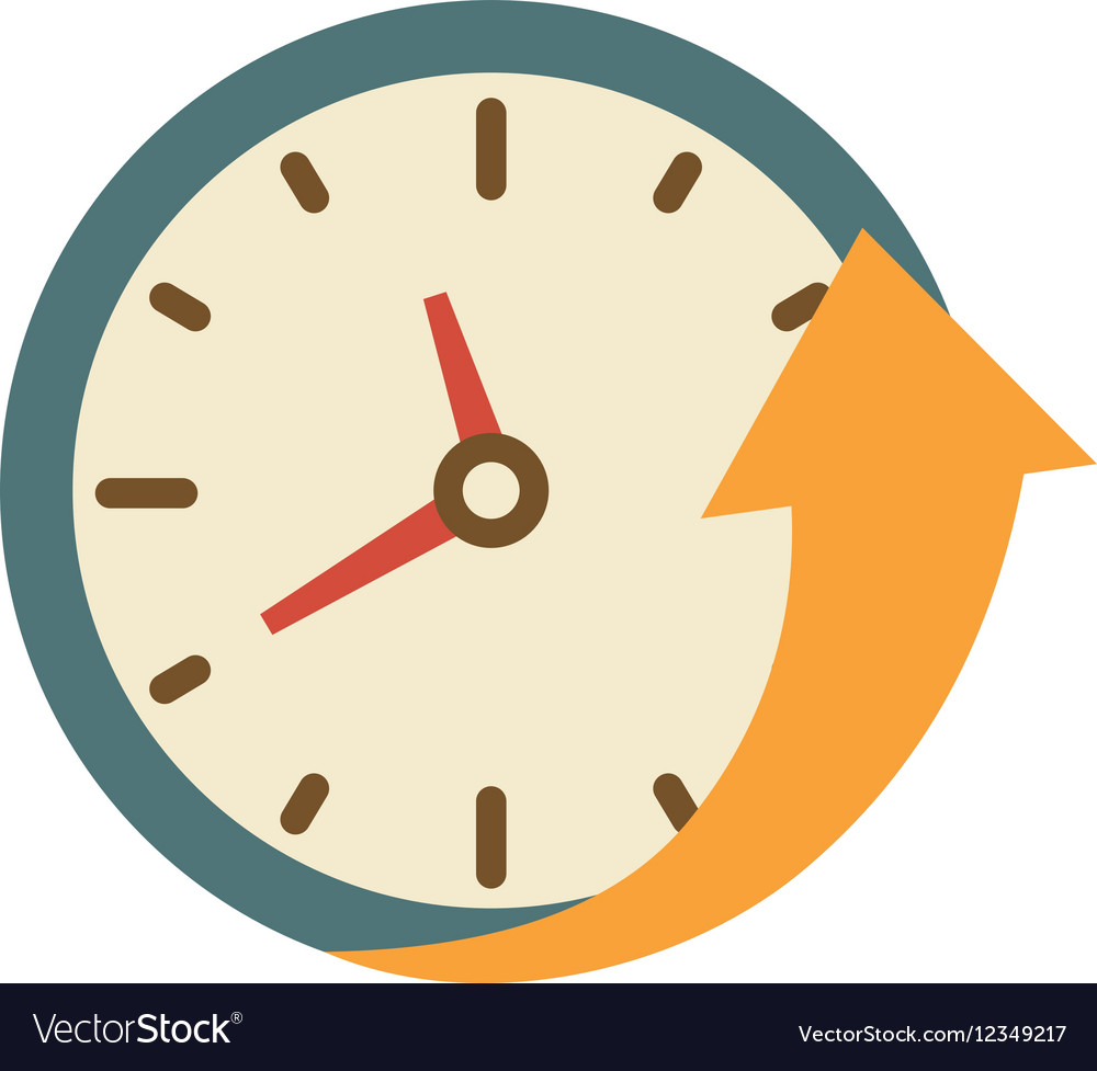 Time clock symbol Royalty Free Vector Image - VectorStock