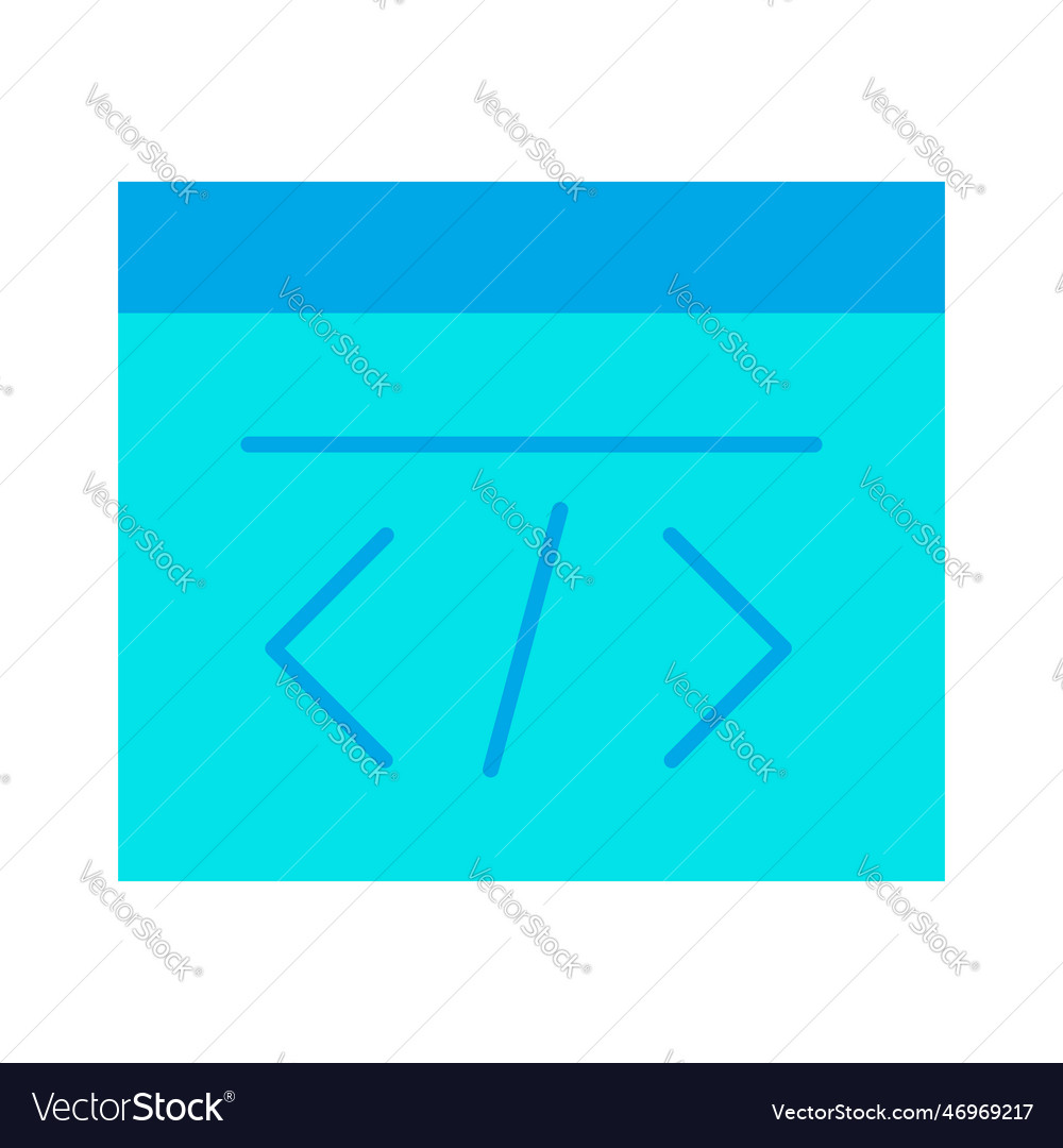 Web page code developer blue icon