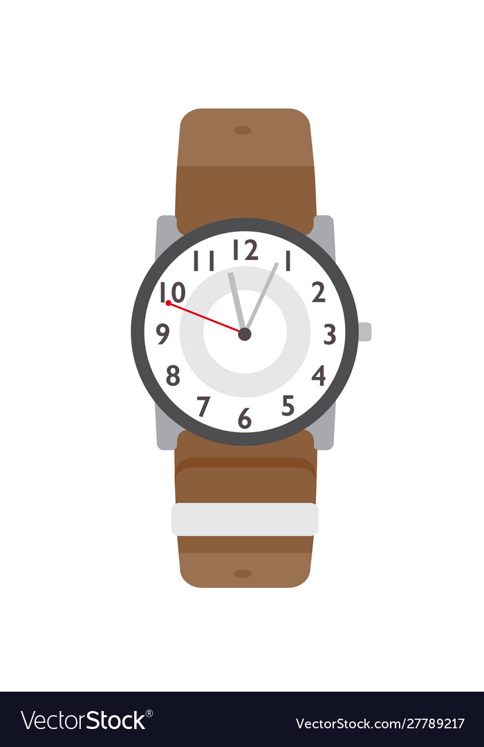 Wristwatch Flat Modern Royalty Free Vector Image