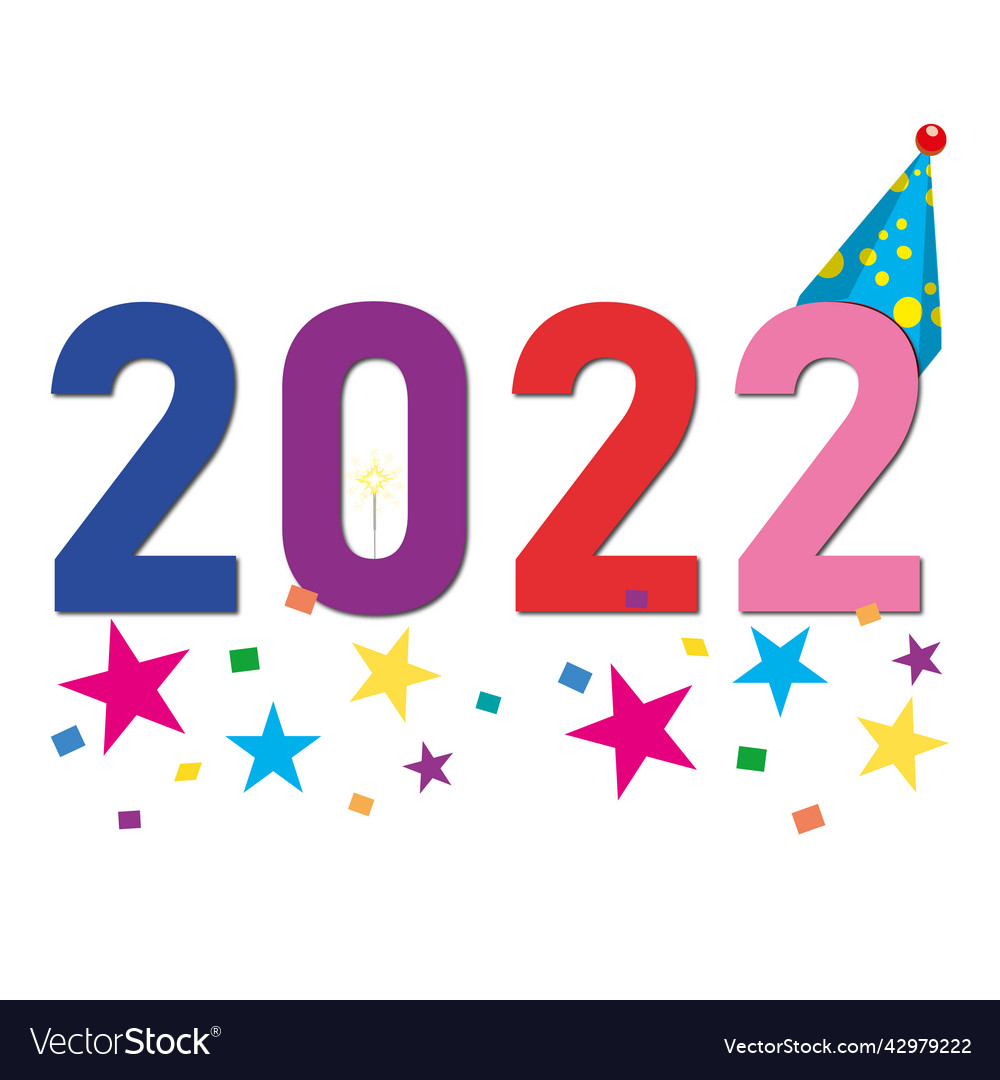 2022 colorful font design