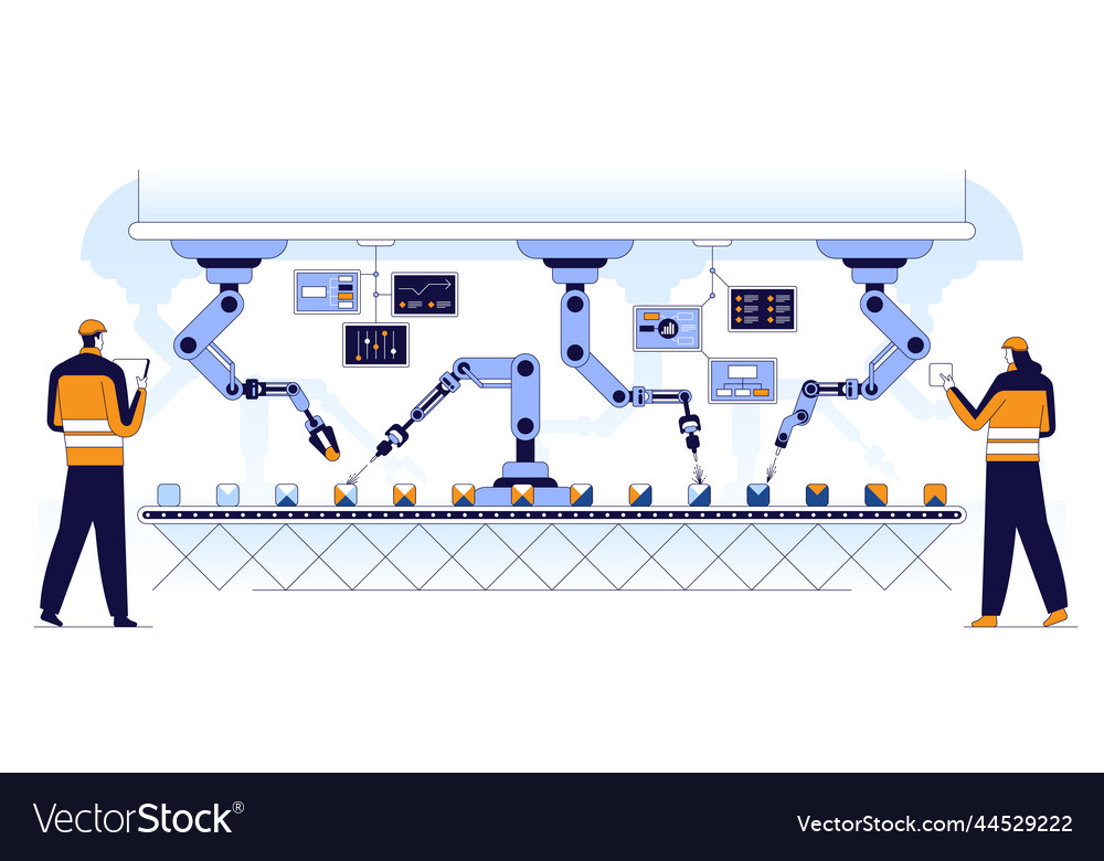 Automated conveyor line flat