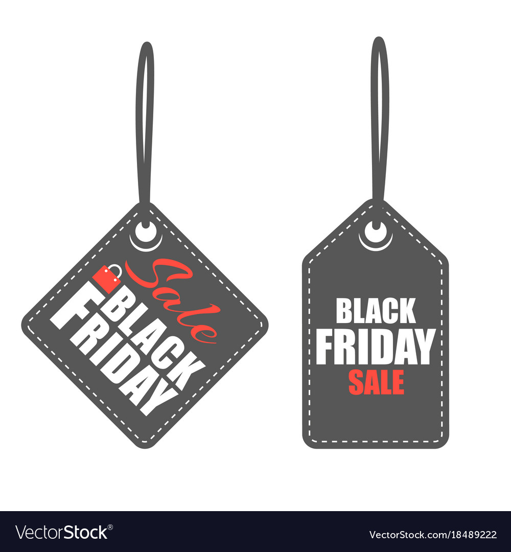 Black friday labels Royalty Free Vector Image - VectorStock