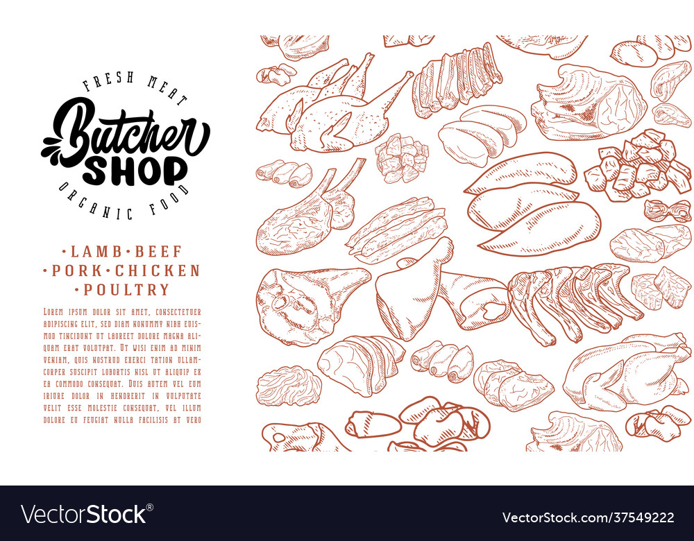 Butcher shop frame