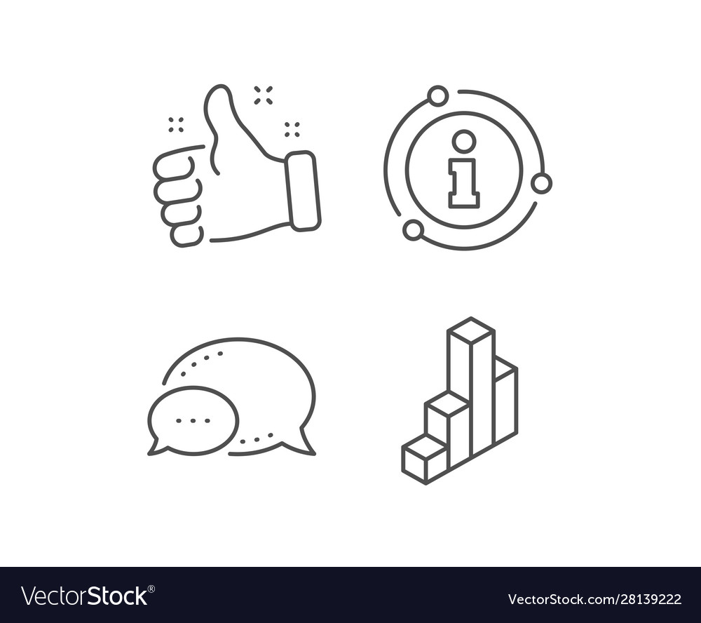 Diagram chart line icon column 3d graph sign vector image Diagram chart line icon column 3d graph sign