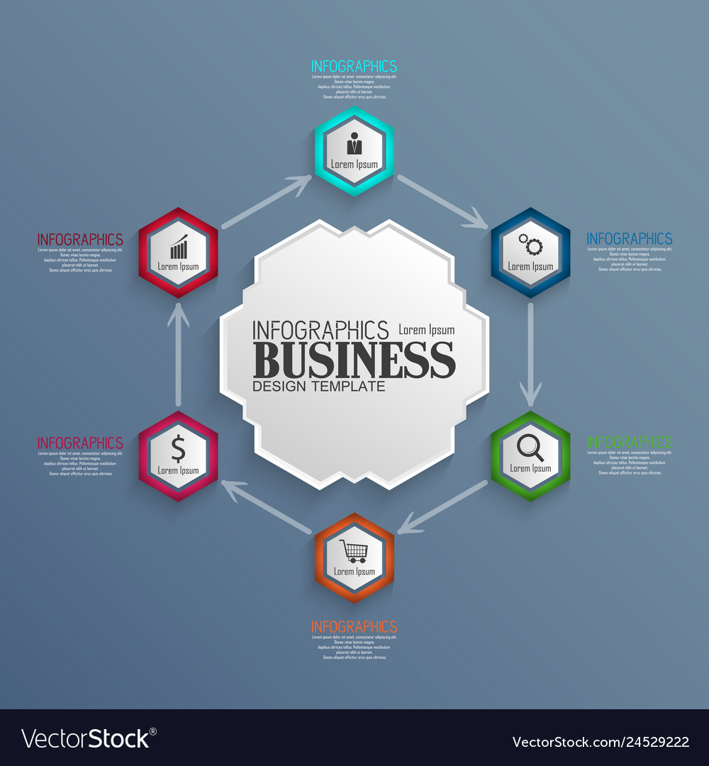 Infographics business template concept