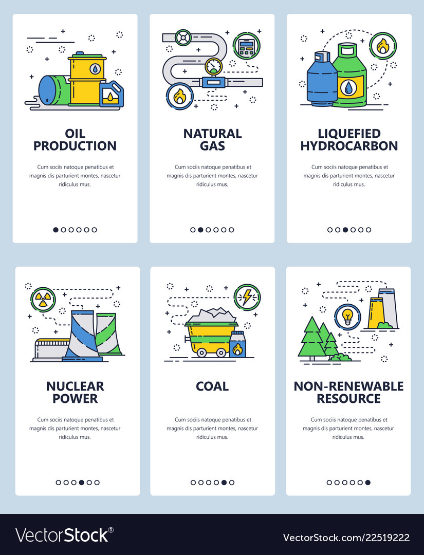 Line art web and mobile app template set