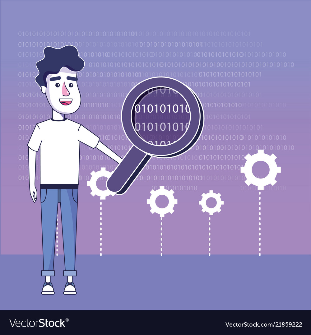 Software programmer cartoon