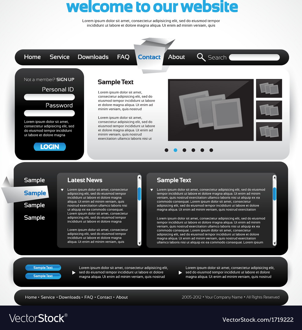 Website Design Vorlage