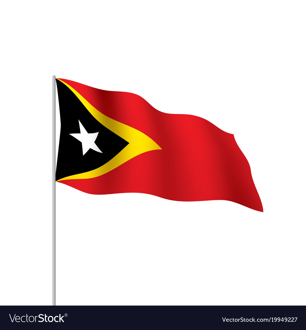 East timor flag Royalty Free Vector Image - VectorStock