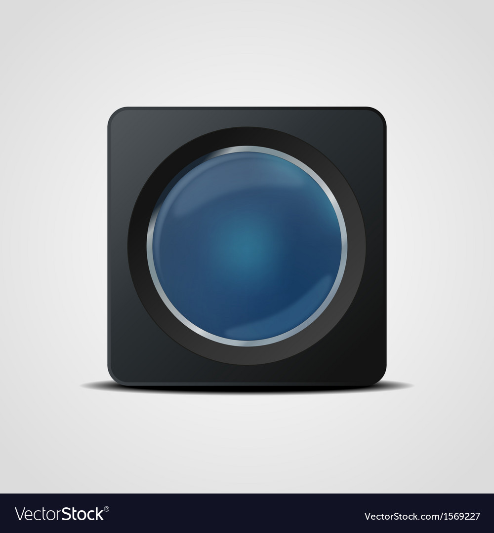 Glass button