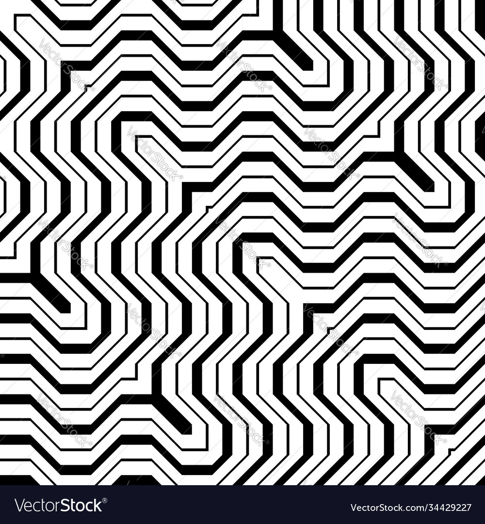 Monochrome Zigzag Pattern