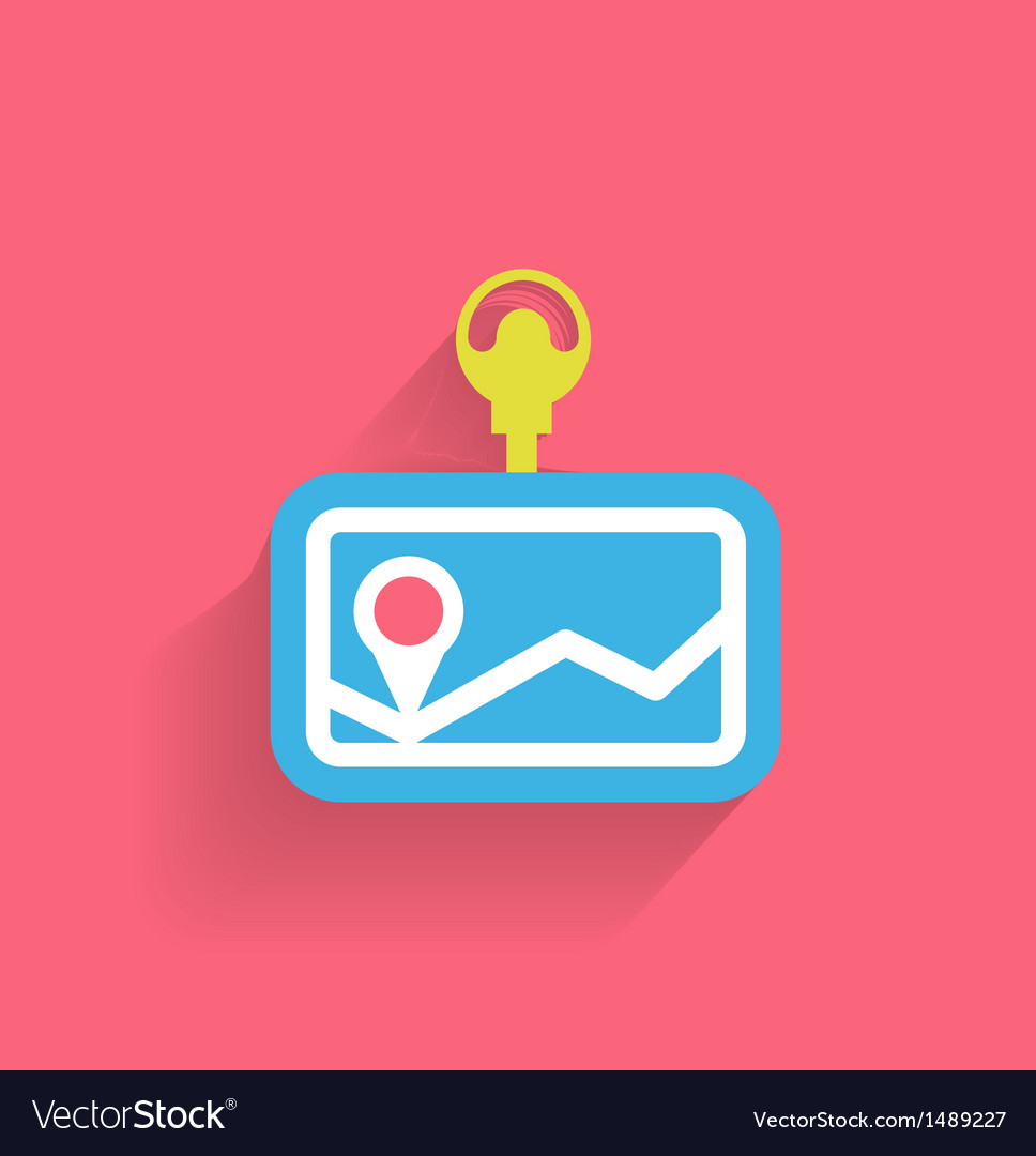 Navigation icon modern flat design