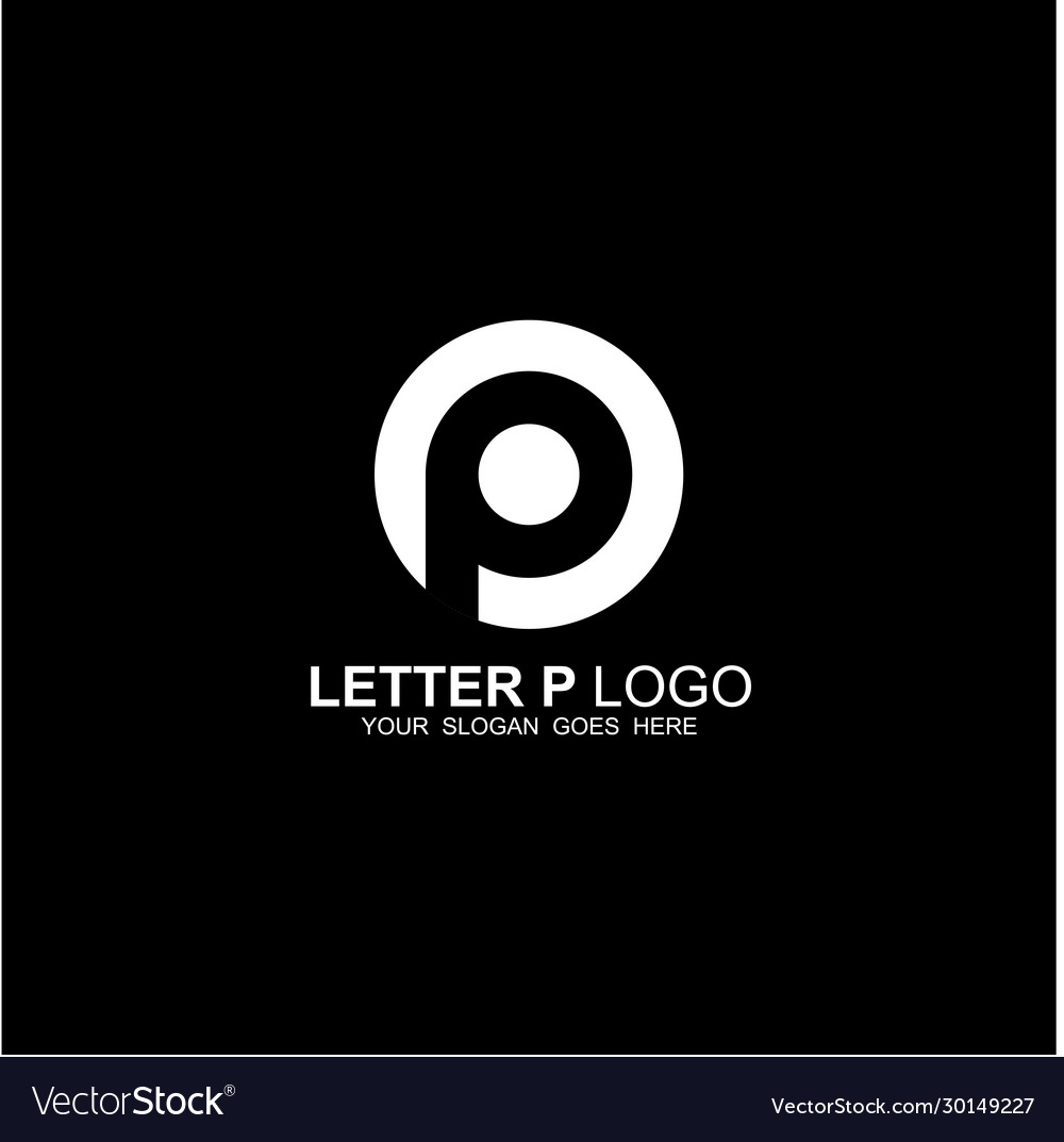 P letter initial logo design