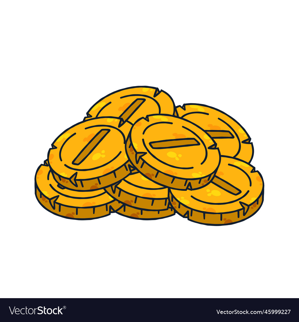 Pile of gold coins