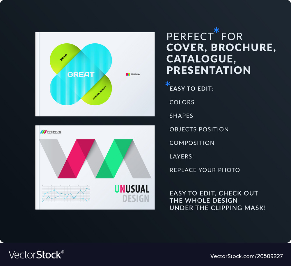Presentation abstract set of modern