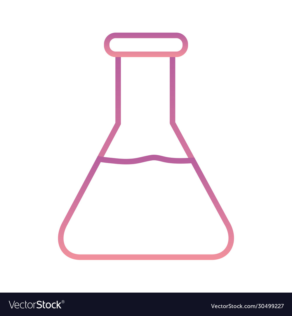 Science flask gradient style icon design