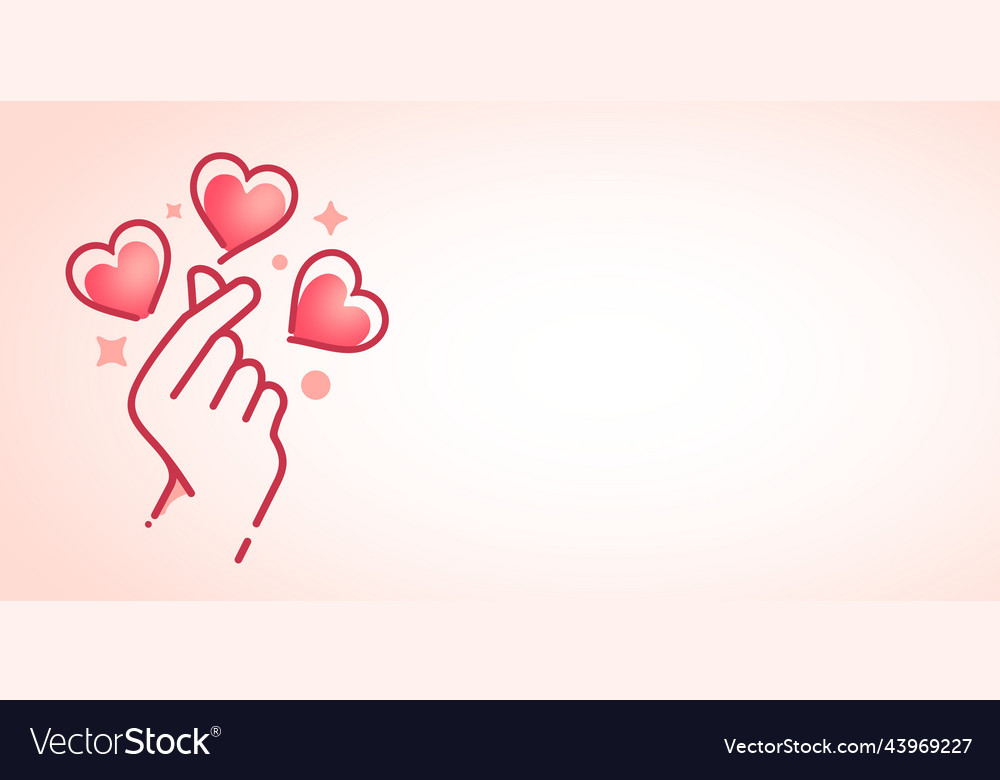 Valentine day copy space vector image Valentine day copy space