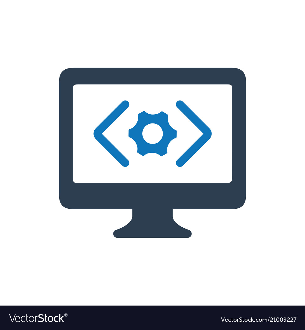 Web Development Icon - Code & Website