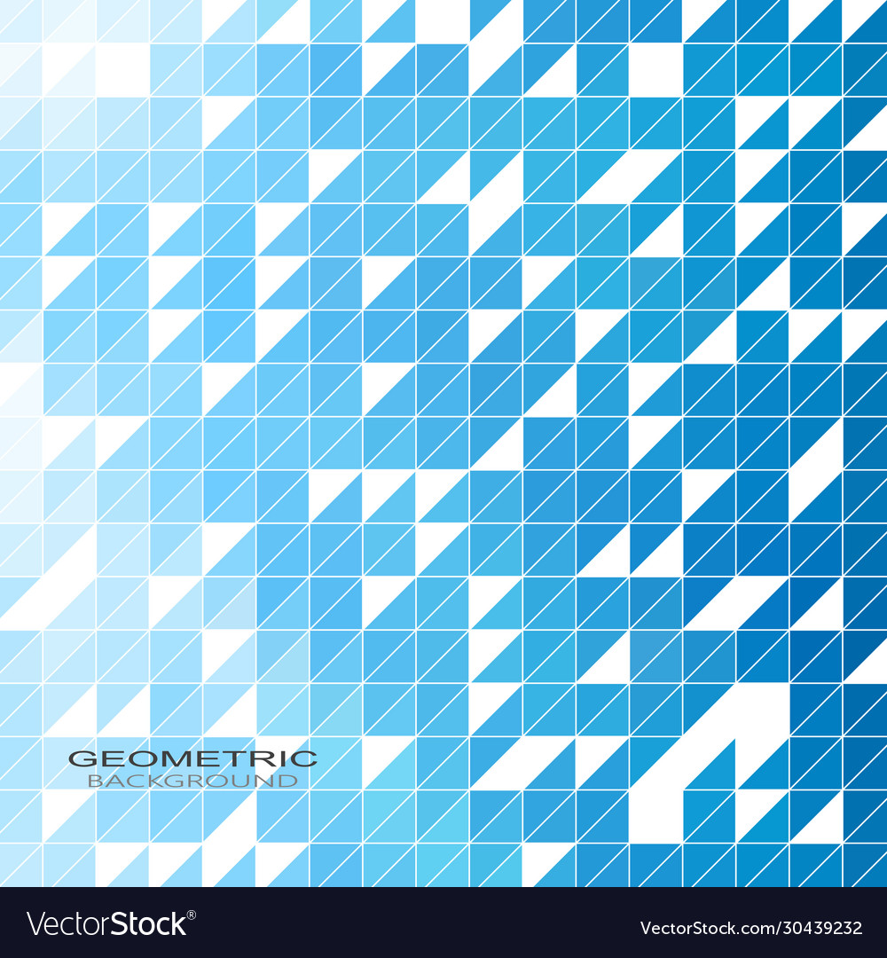 Abstract background made up blue triangular vector image Abstract background made up blue triangular