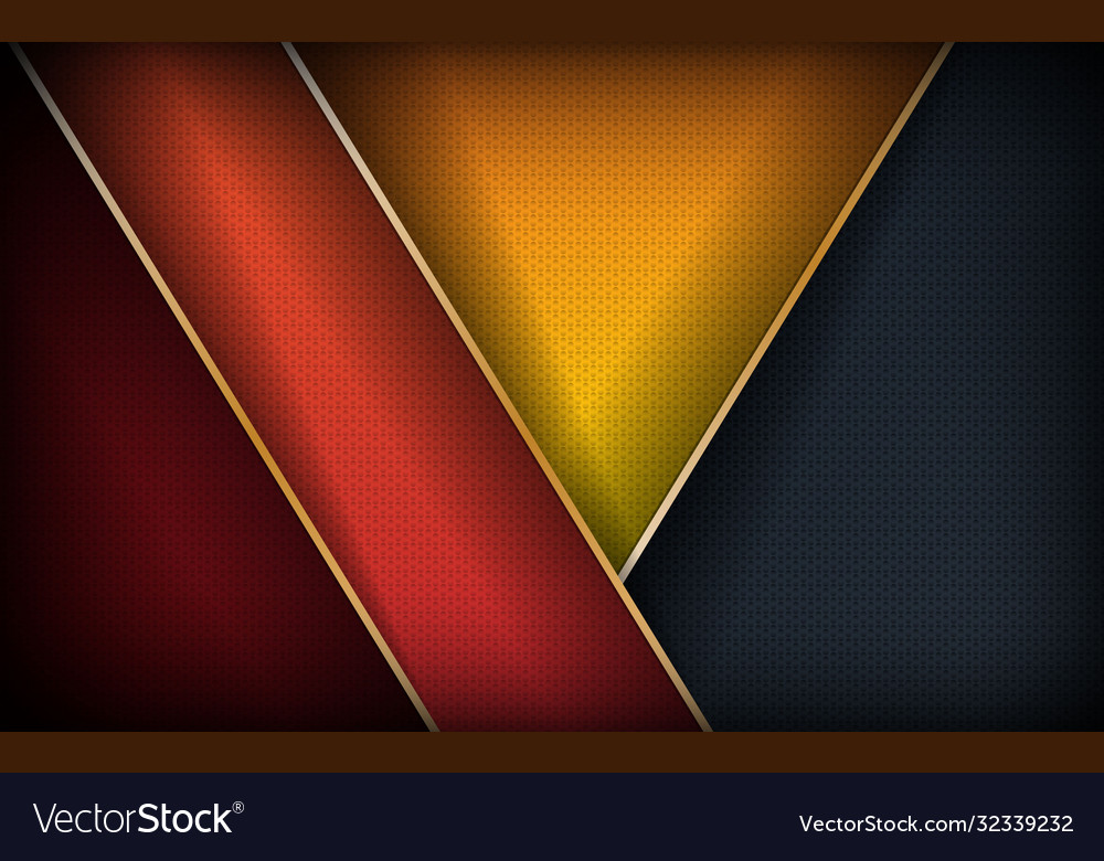 Abstract colorful overlap layer background golden vector image Abstract colorful overlap layer background golden