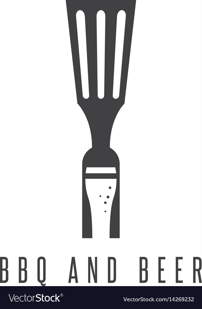 Bbq Werkzeuge und Bier Design Template