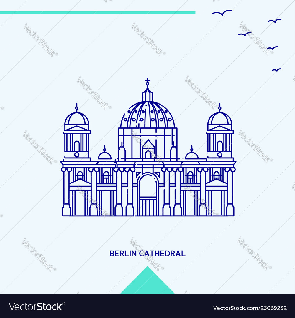 Berlin cathedral skyline vector image Berlin cathedral skyline